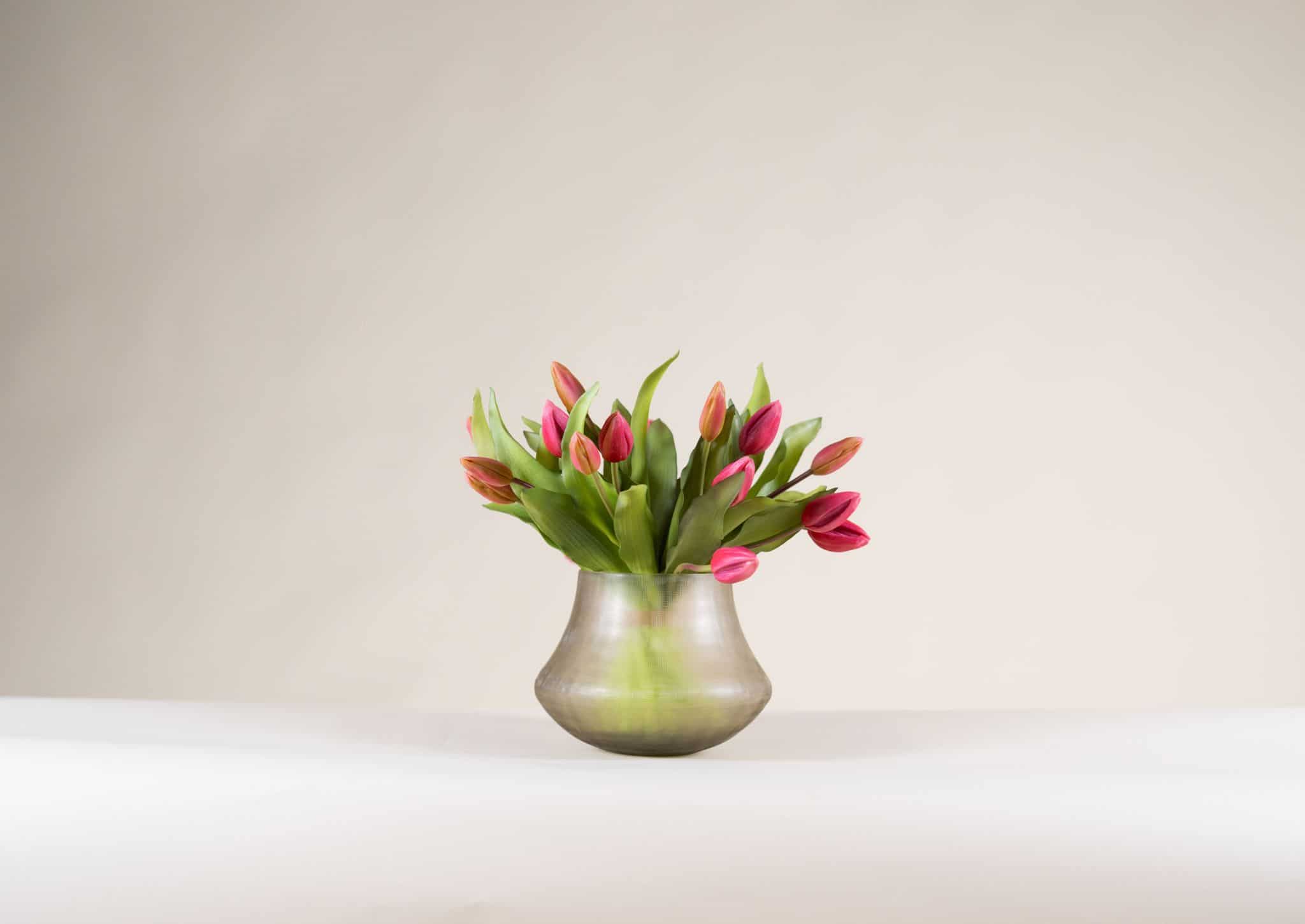 Boeket tulpen fuchsia